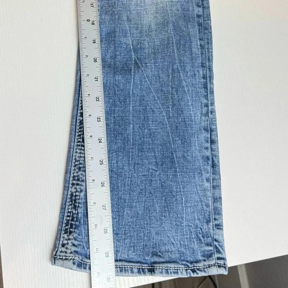 Salvage Distressed Bootcut Embroidered 5 Pocket Men Jeans Size 30x30 - Picture 12 of 13